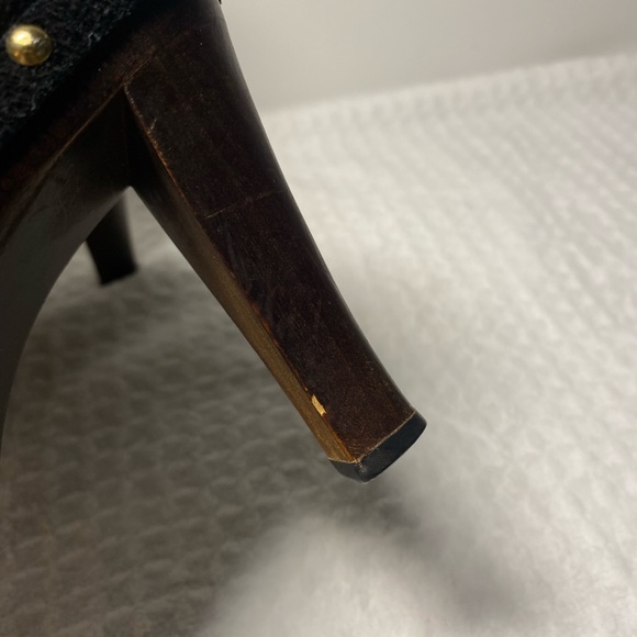 Colin Stuart Vintage Studded Suede Leather Ankle Boot Black Size 5 - Picture 9 of 11